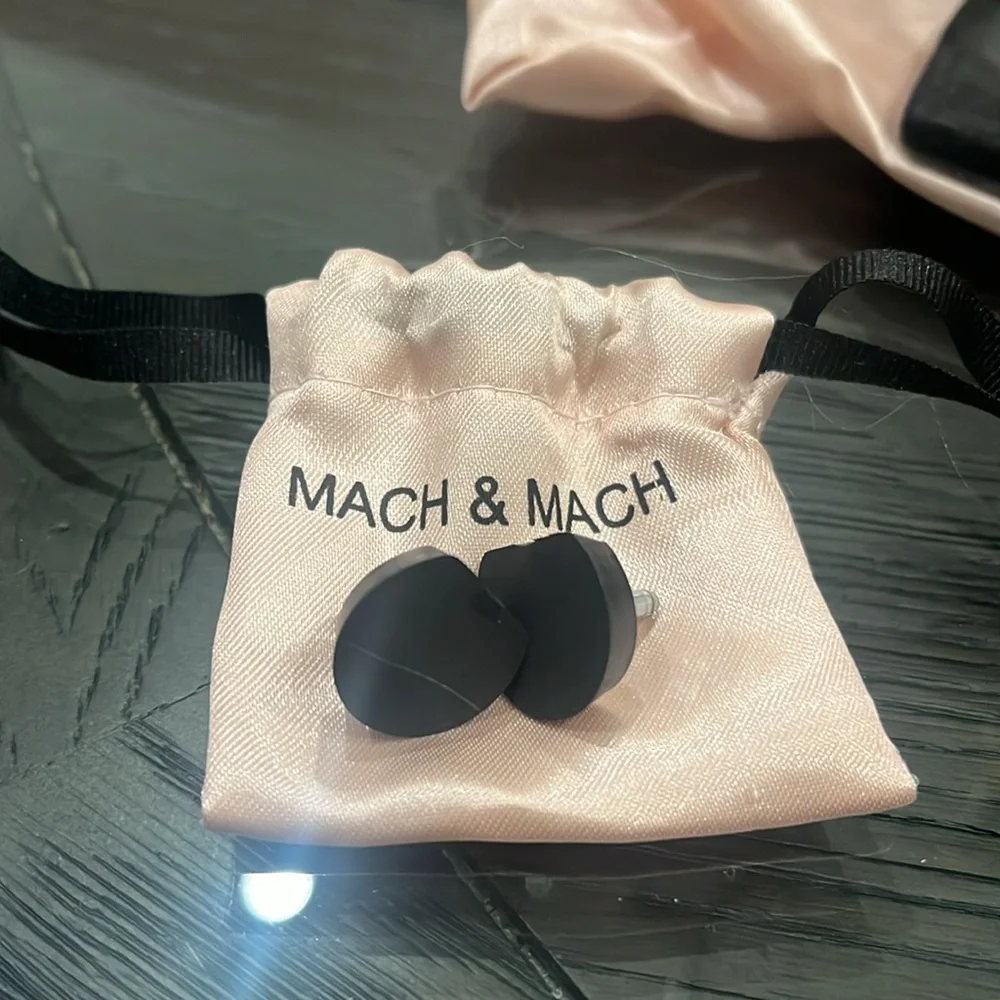 MACH & MACH Double Bow embellished satin mules